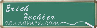 Erich Hechler Visitenkarte